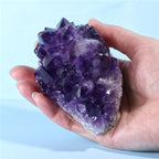 Natural Uruguay Amethyst Crystal Cluster - Deep Purple (49)