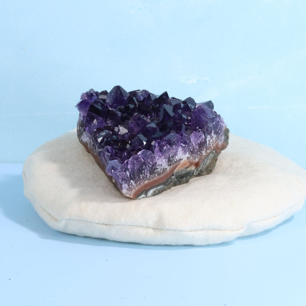 Uruguay Amethyst Crystal Cluster - Deep Rich Purple (50)