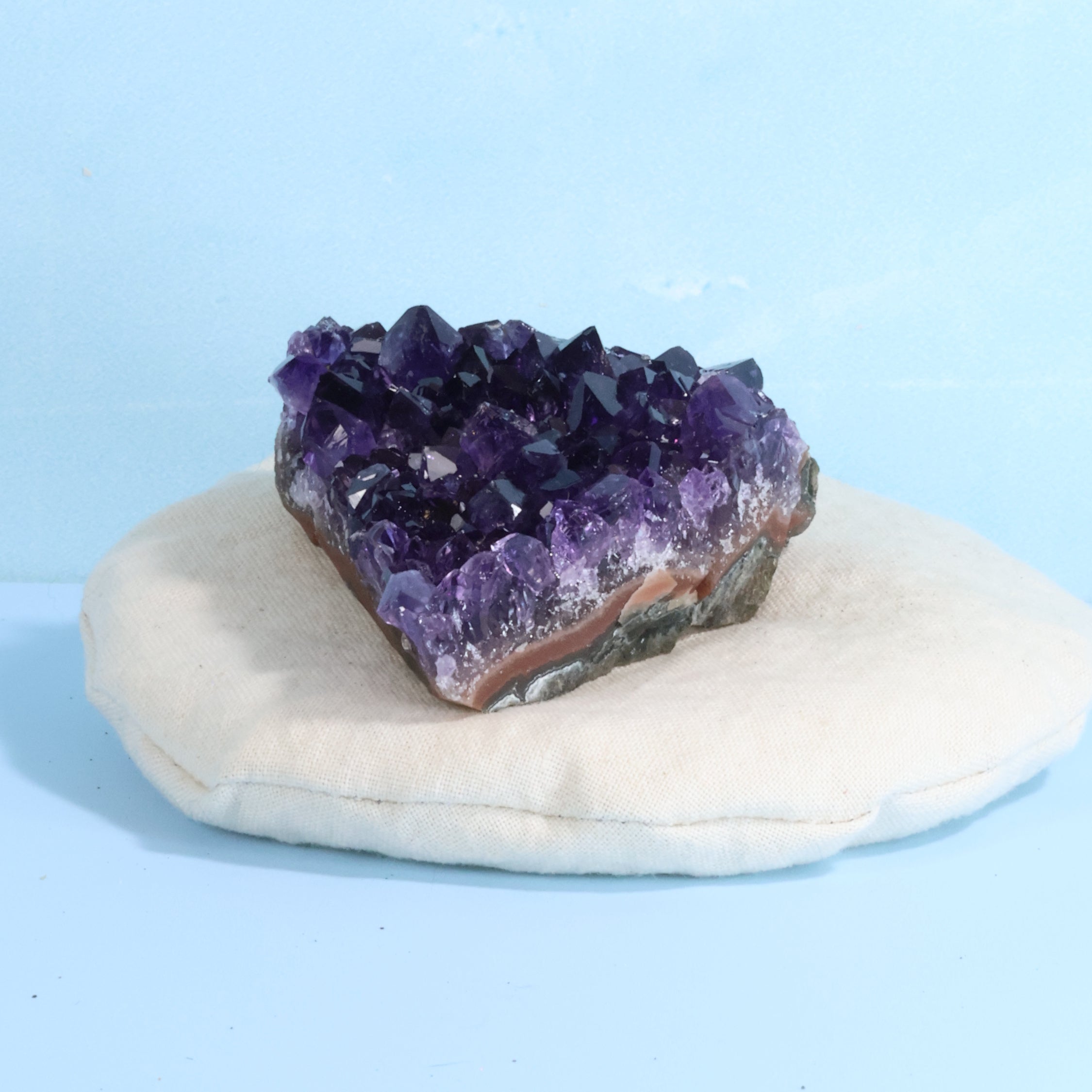 Uruguay Amethyst Crystal Cluster - Deep Rich Purple (50)