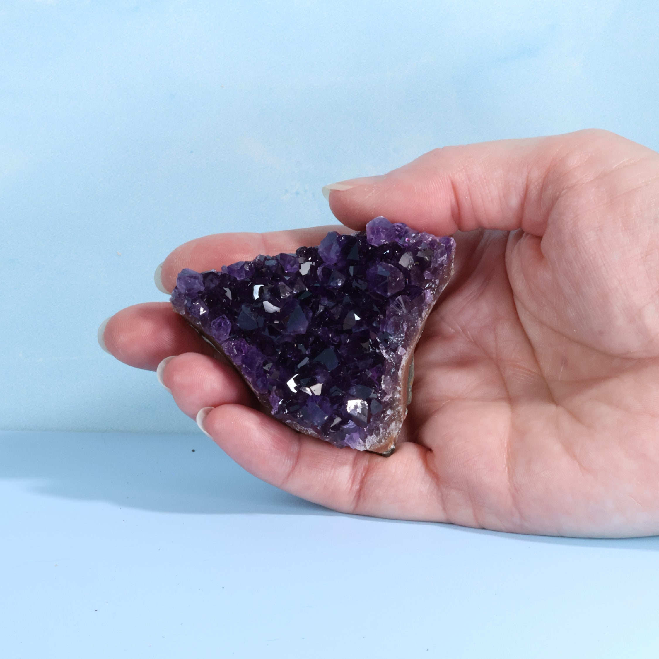 Uruguay Amethyst Crystal Cluster - Deep Rich Purple (50)