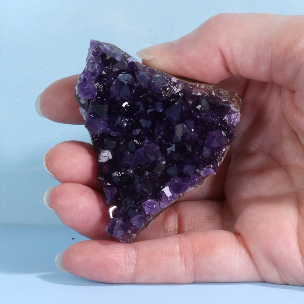 Uruguay Amethyst Crystal Cluster - Deep Rich Purple (50)