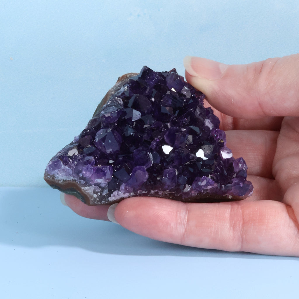 Uruguay Amethyst Crystal Cluster - Deep Rich Purple (50)