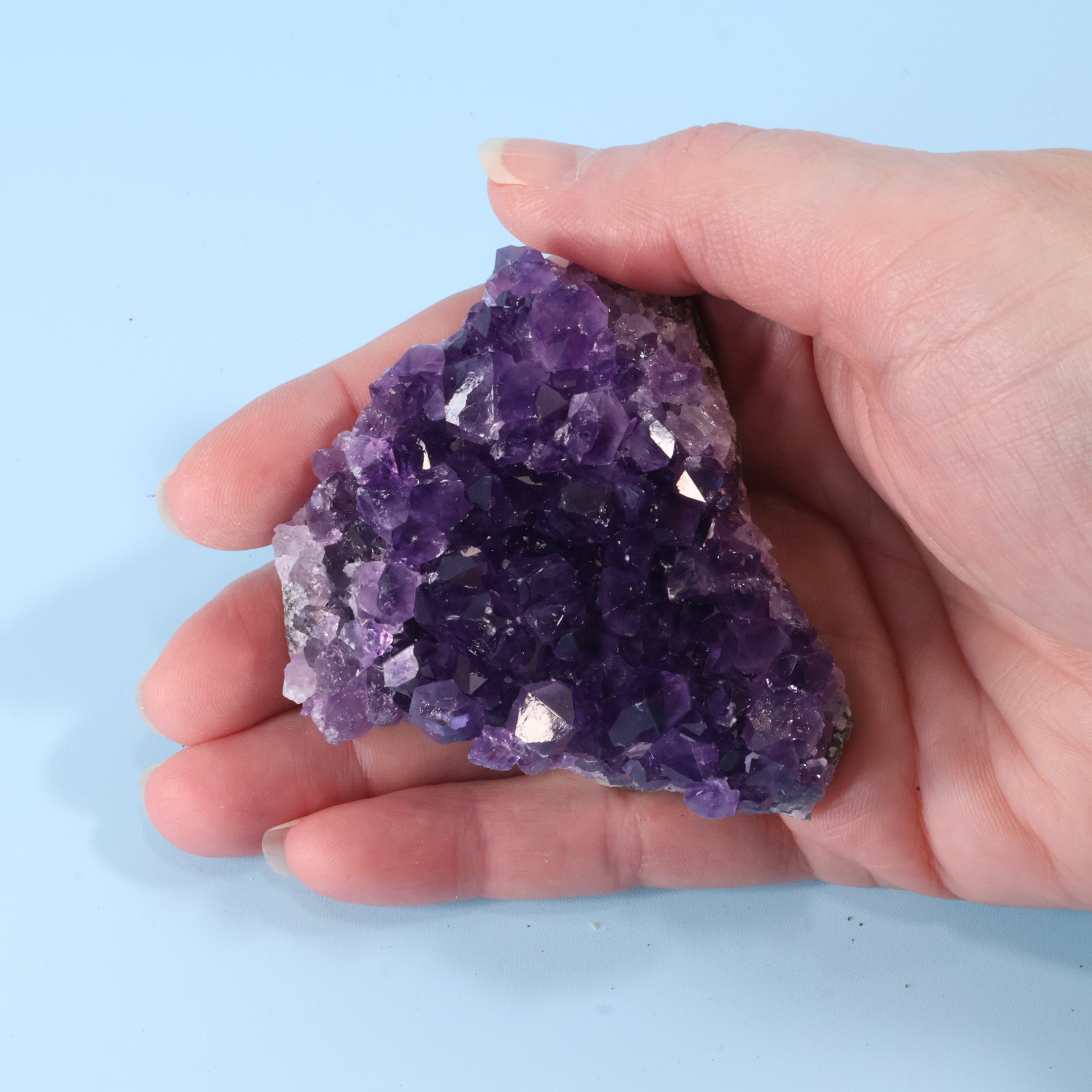 Uruguay Amethyst Crystal Cluster - Rich Purple (54)