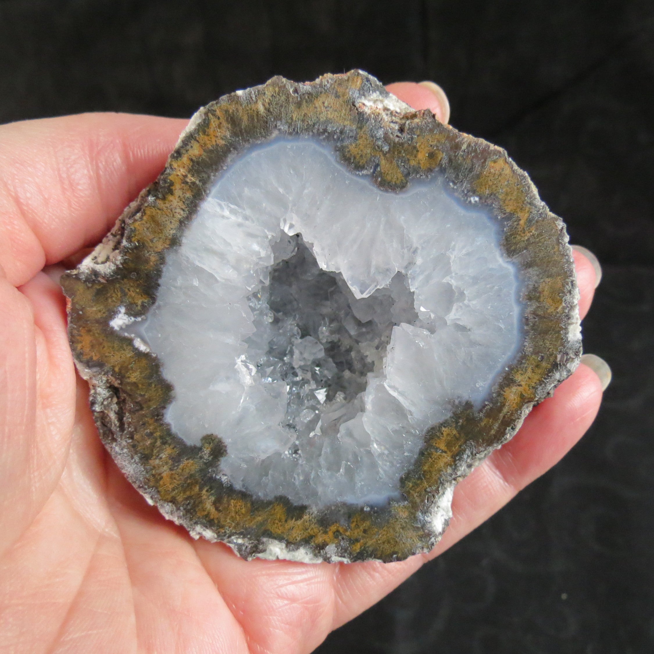 Coconut Geode - Coco2a - Quartz and Siderite