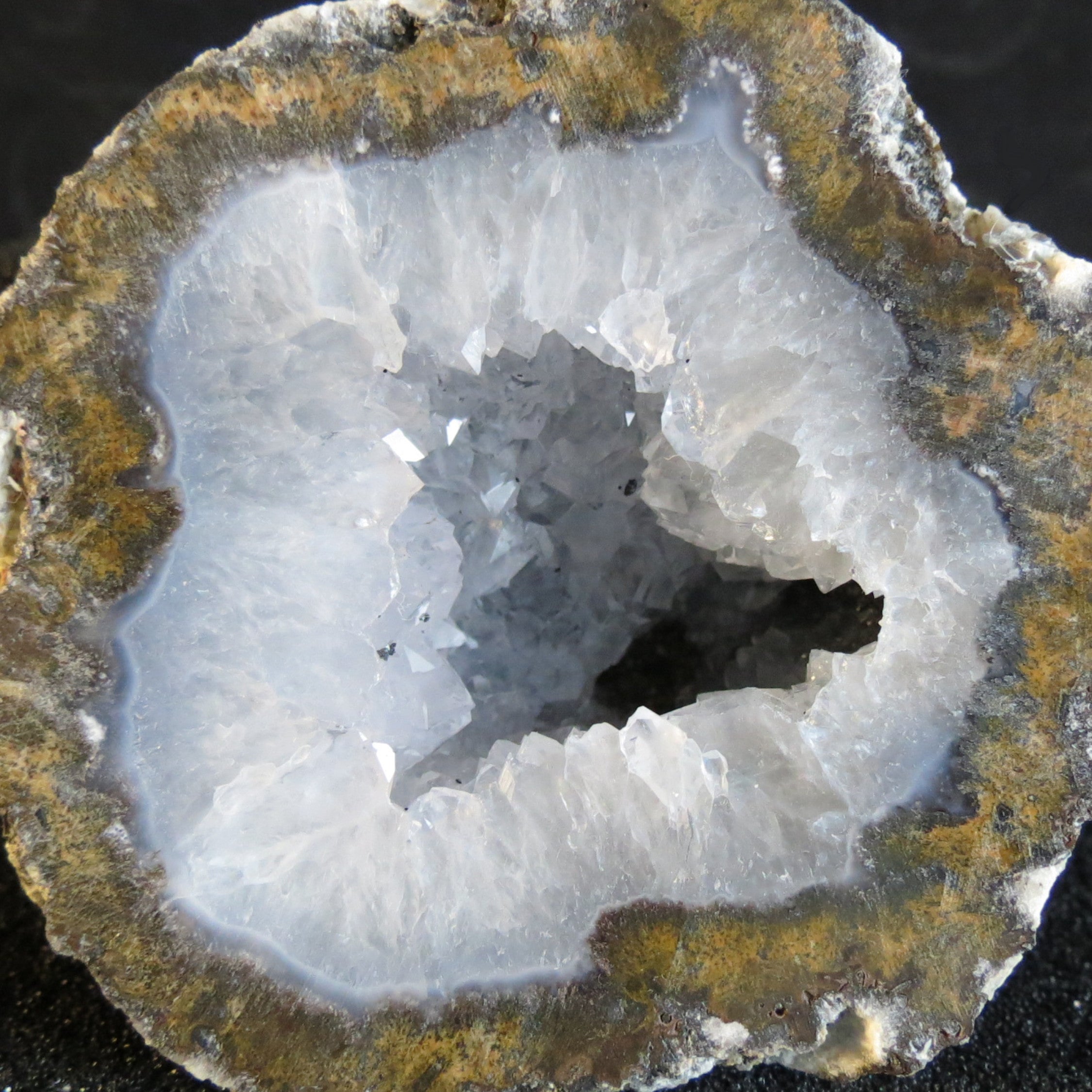 Coconut Geode - Coco2b - Quartz Crystals & Siderite
