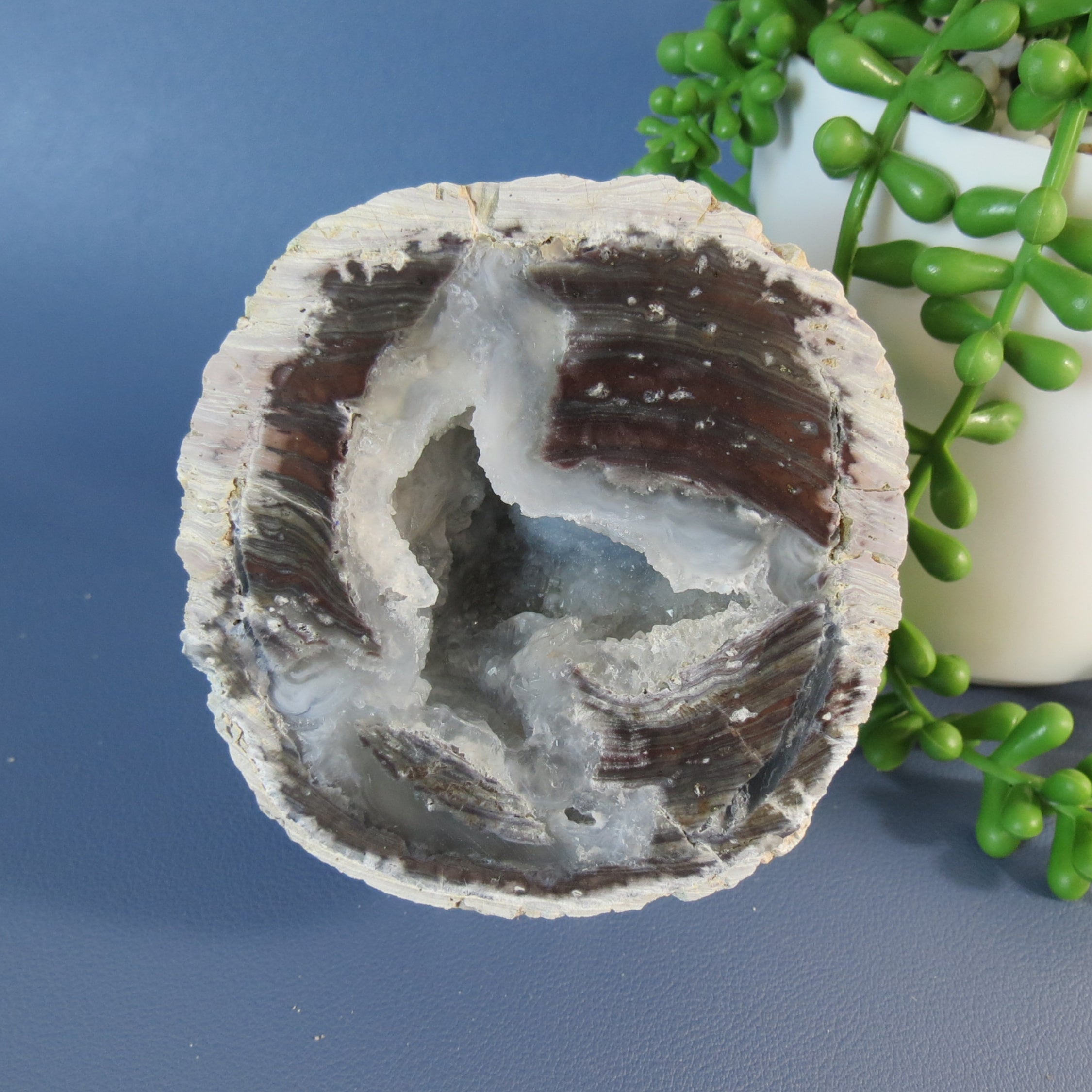Druzy Mist Geode Thunderegg- Quartz - DM23a