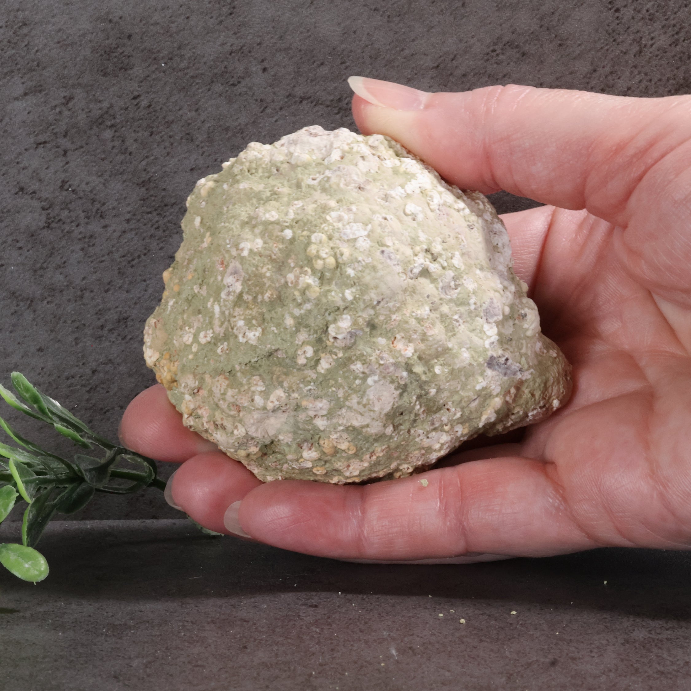 Candy Apple Geode 38a - Naturally Red Stained Quartz Crystals
