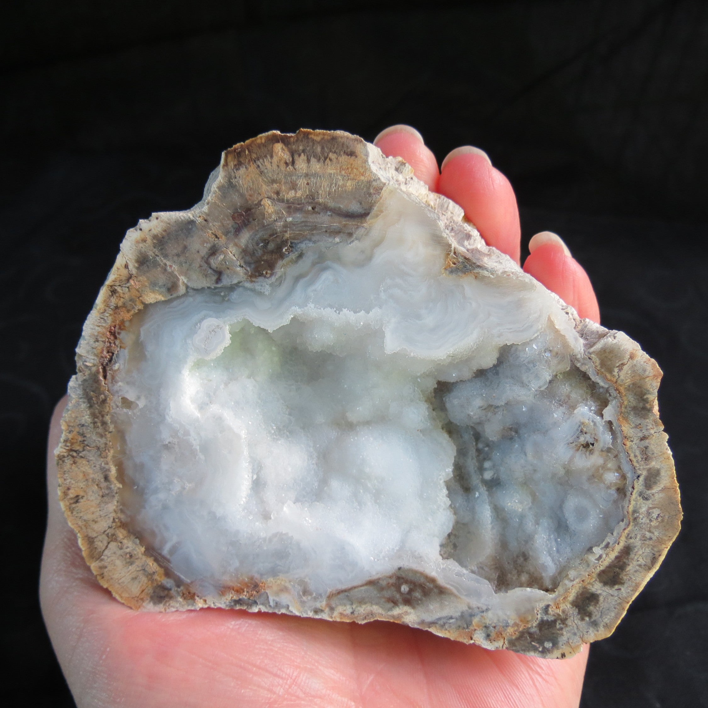 Druzy Mist Geode - DM5a - Druzy Galaxy Agate