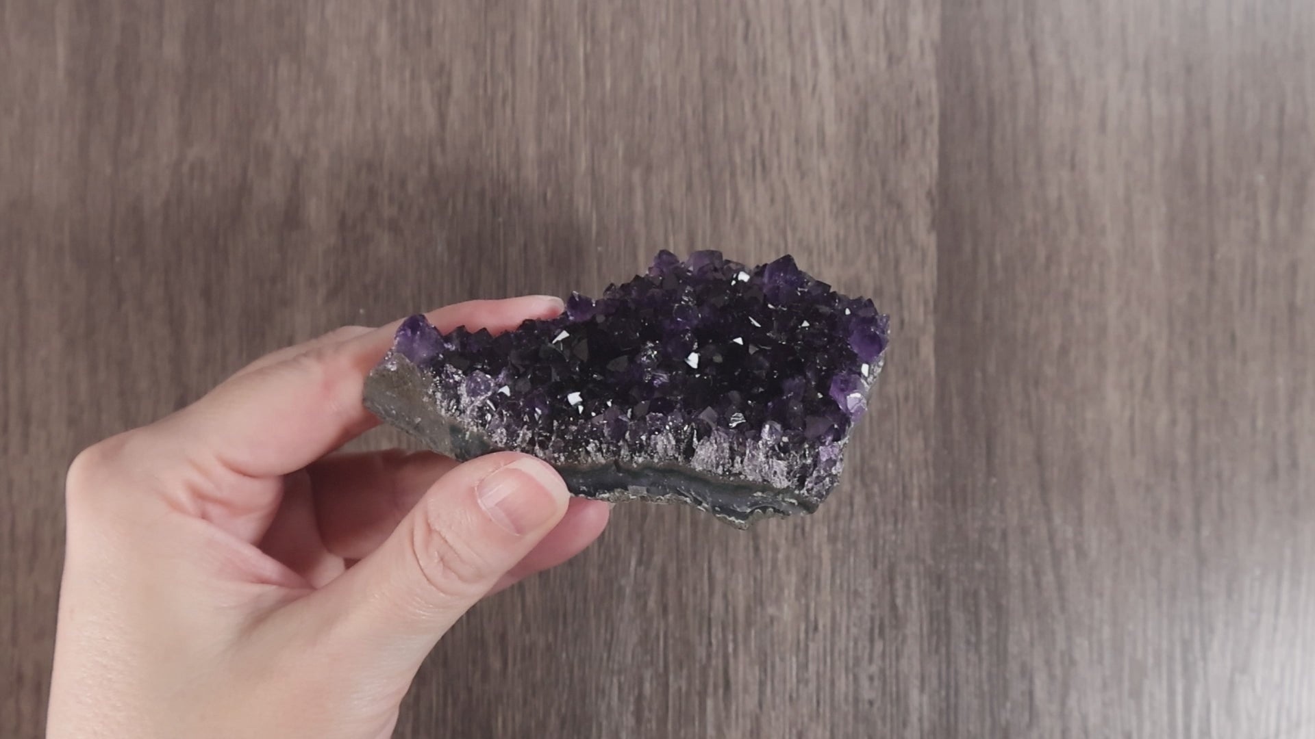 Natural Uruguay Amethyst Crystal Cluster - Deep Rich Purple (48)
