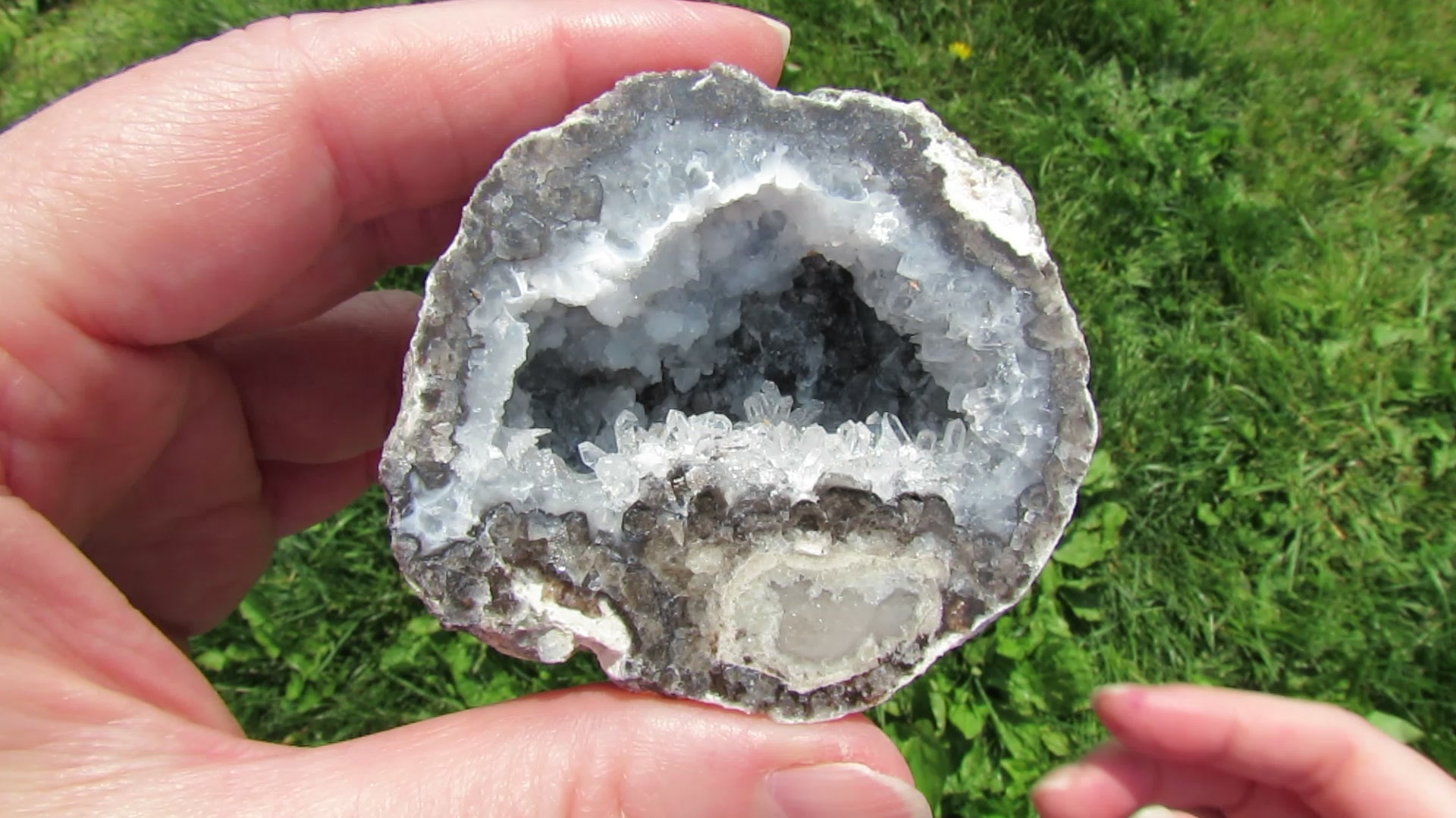 Trancas Geode - Tra3a - Quartz Crystals & Druzy